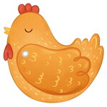 Uitnodigingskaartjes Boerderij kip 6 stuks