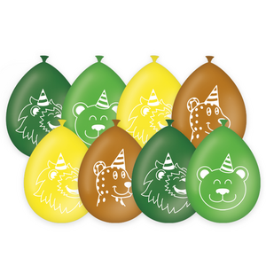 Ballonnen jungle safari 8 stuks