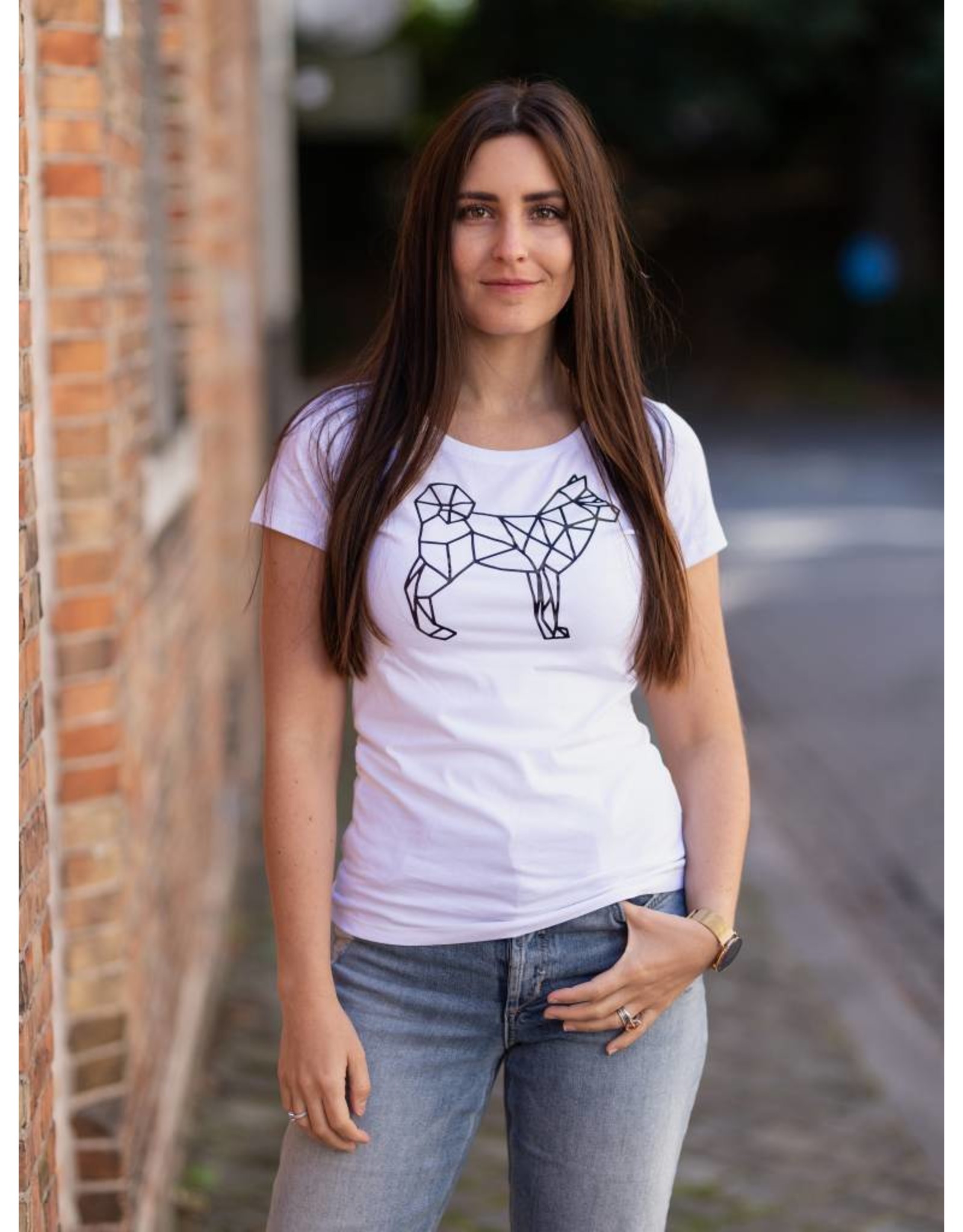 Shiba Boutique Geometric Shiba T-Shirt Women