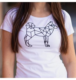 Shiba Boutique Geometric Shiba T-Shirt Dames