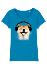 Shiba Boutique Shiba Headphone T-Shirt Women