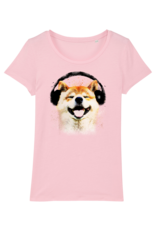 Shiba Boutique Shiba Headphone T-Shirt Women