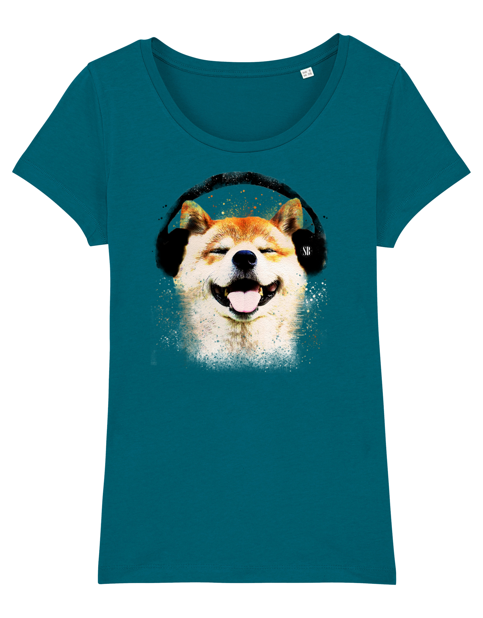 Shiba Boutique Shiba Headphone T-Shirt Women