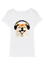 Shiba Boutique Shiba Headphone T-Shirt Women