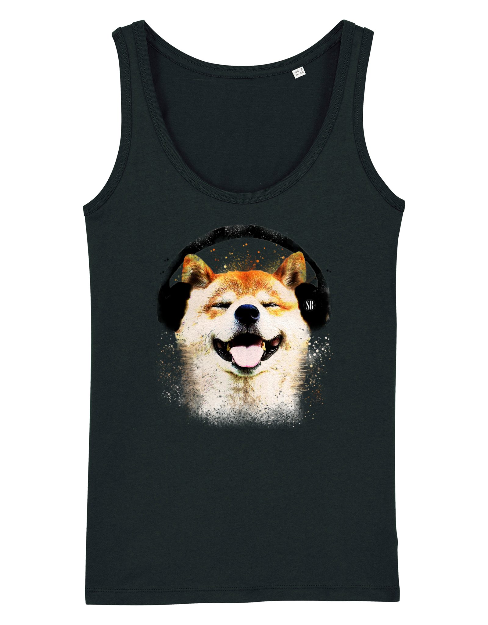 Shiba Boutique Shiba Headphone Tank Top Dames