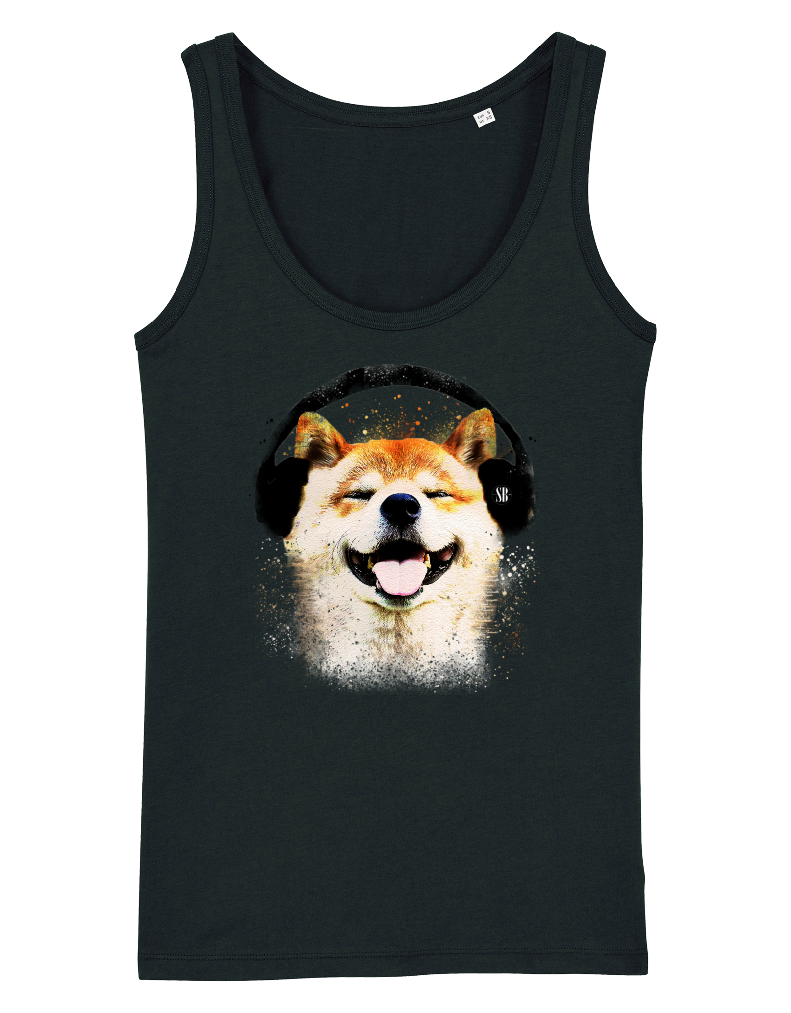 Shiba Boutique Shiba Headphone Tank Top Women