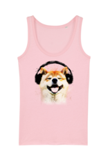 Shiba Boutique Shiba Headphone Tank Top Women