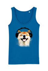 Shiba Boutique Shiba Headphone Tank Top Dames