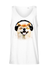 Shiba Boutique Shiba Headphone Tank Top Men