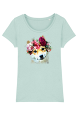 Shiba Boutique Shiba Flower Crown T-Shirt Women