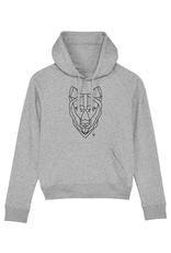 Shiba Boutique Geometric Shiba Inu Head Hoodie Women