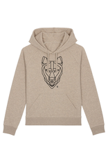 Shiba Boutique Geometric Shiba Inu Head Hoodie Women