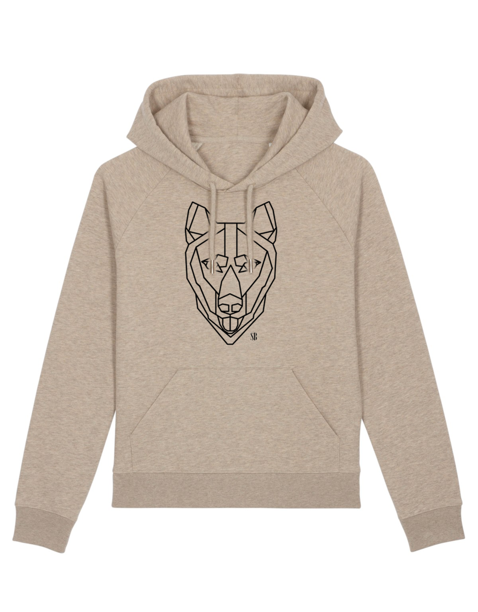 Shiba Boutique Geometric Shiba Inu Head Hoodie Women