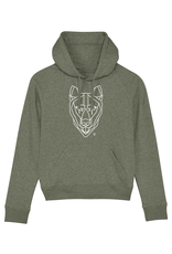 Shiba Boutique Geometric Shiba Inu Head Hoodie Women