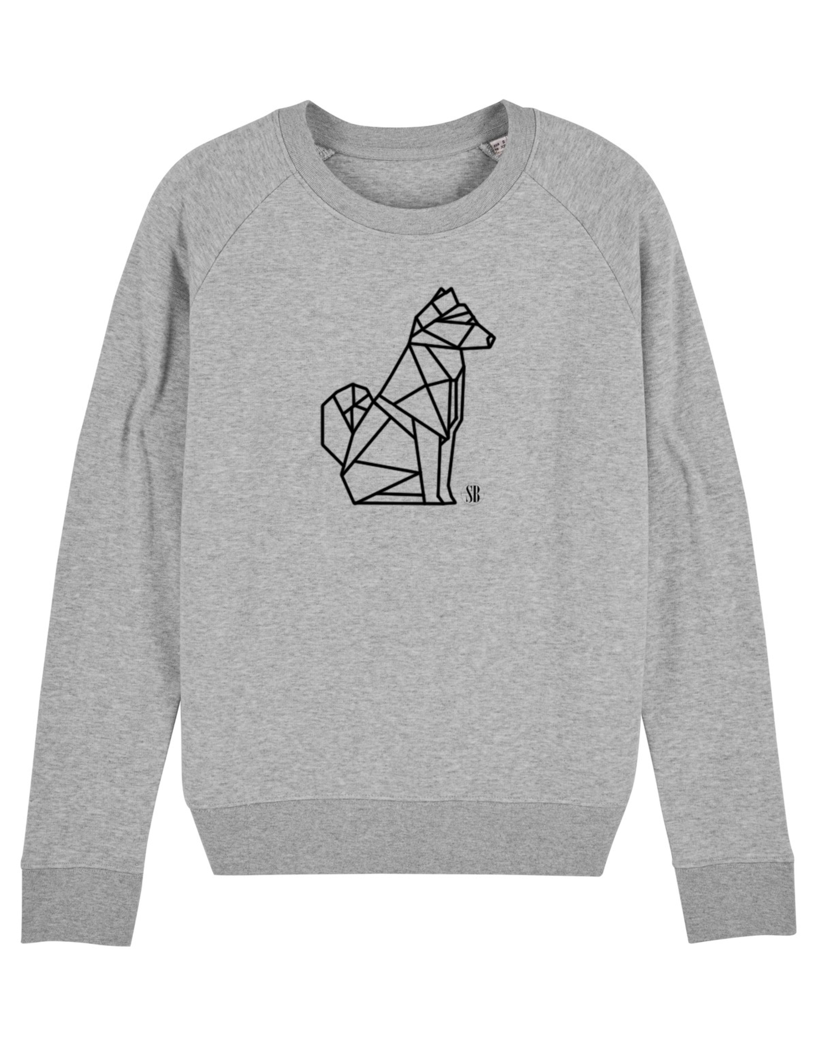 Shiba Boutique Geometrisch Shiba Zittend Sweatshirt Dames