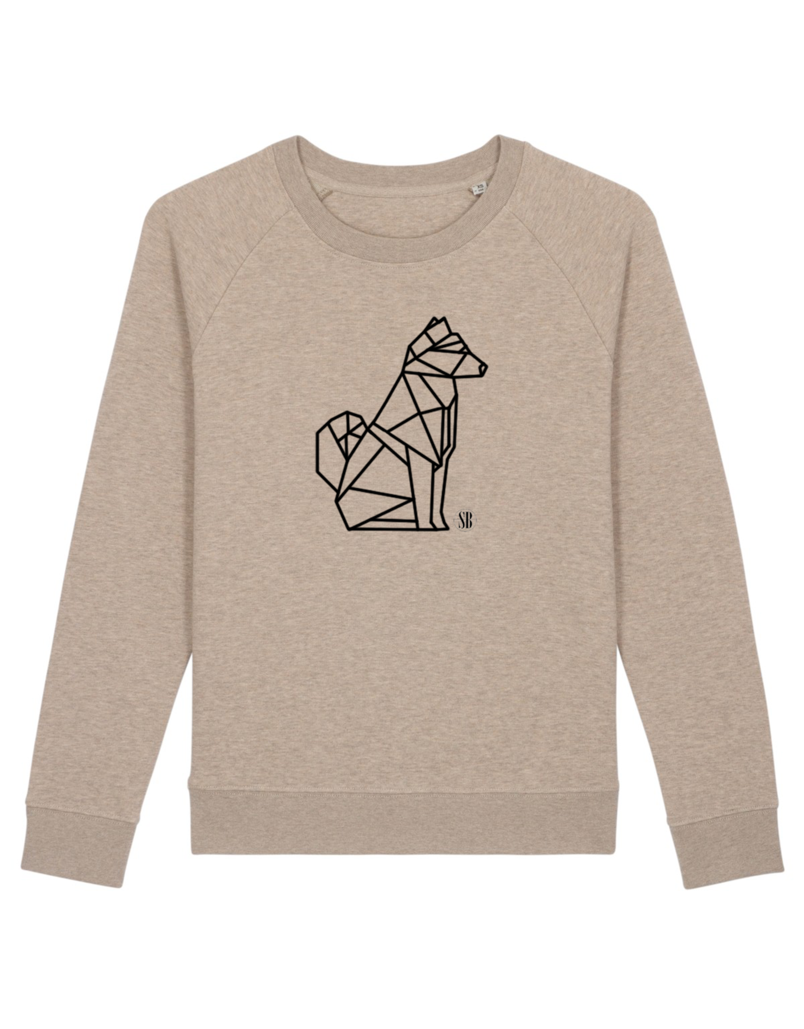 Shiba Boutique Geometrisch Shiba Zittend Sweatshirt Dames
