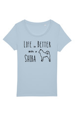 Shiba Boutique  Life Is Better With A Shiba T-shirt Women