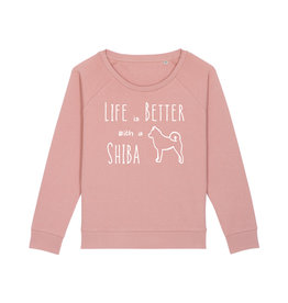 Shiba Boutique Life Is Better With A Shiba Sweatshirt Women