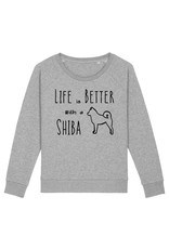 Shiba Boutique  Life Is Better With A Shiba Sweatshirt Women