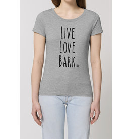 Shiba Boutique Live Love Bark T-shirt Dames