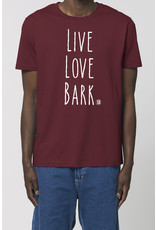 Shiba Boutique Shiba Love  - Live Love Bark T-shirt Heren