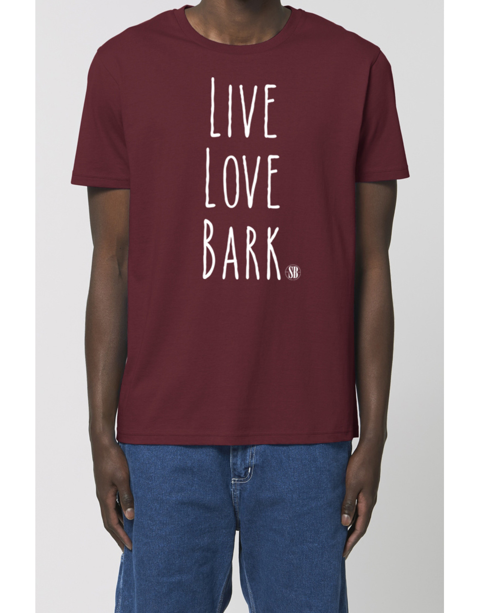 Shiba Boutique Shiba Love  - Live Love Bark T-shirt Heren