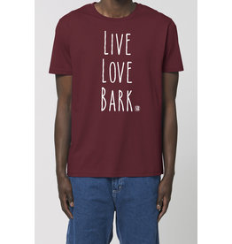 Shiba Boutique Live Love Bark T-shirt Heren
