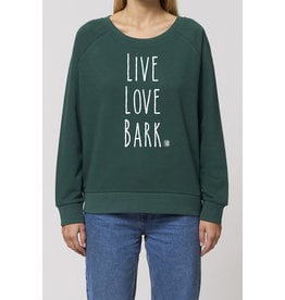 Shiba Boutique Live Love Bark Sweatshirt Dames