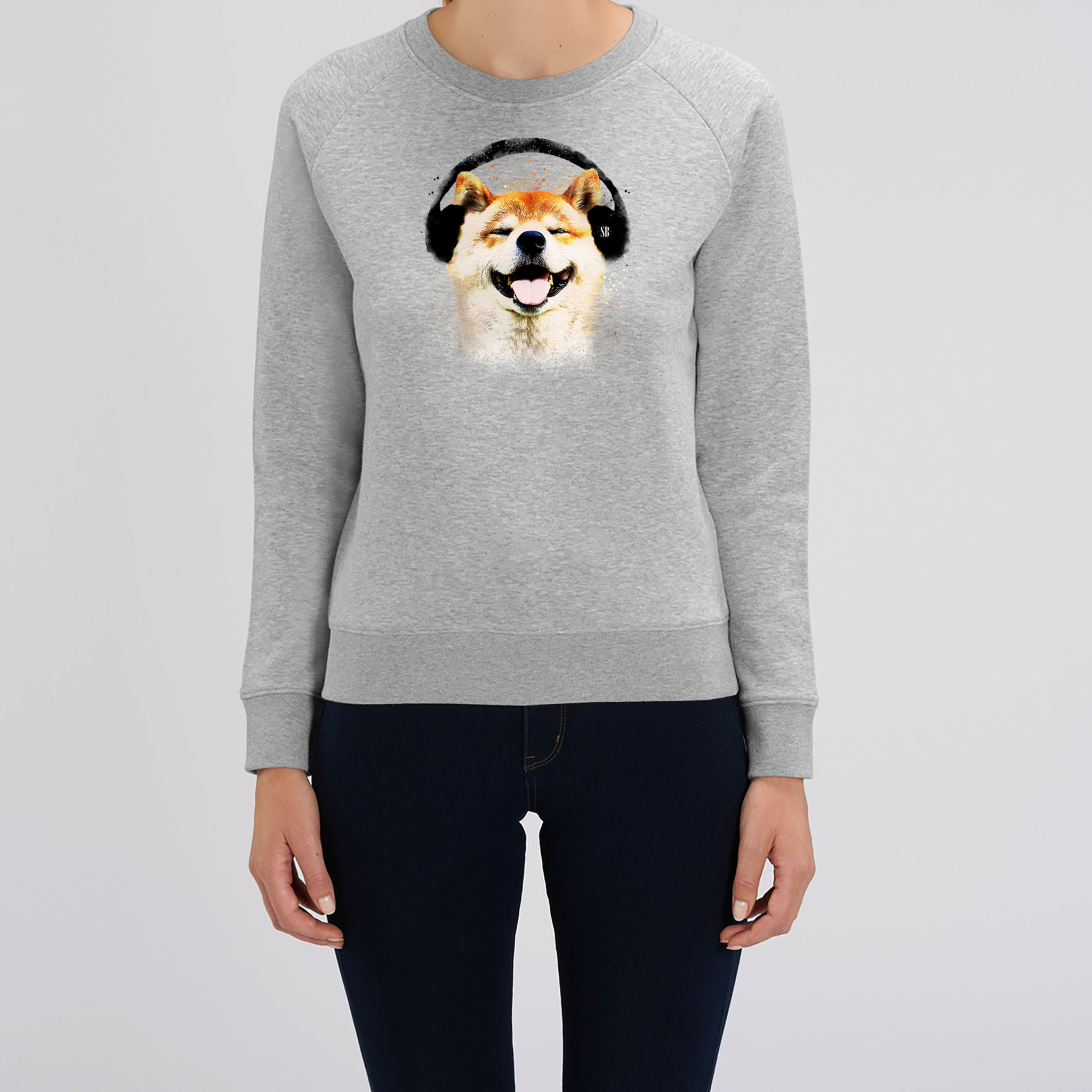 Shiba Boutique - Shiba Inu Dog Headphone Sweater Sweatshirt Women