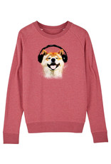 Shiba Boutique Shiba Headphone  Sweatshirt Dames