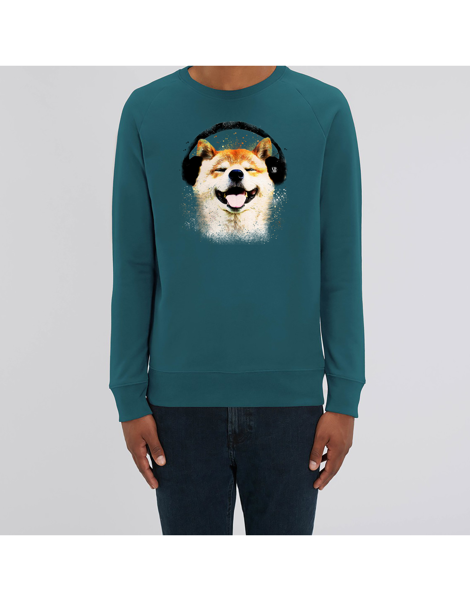 Shiba Boutique Shiba Headphone Sweatshirt Heren