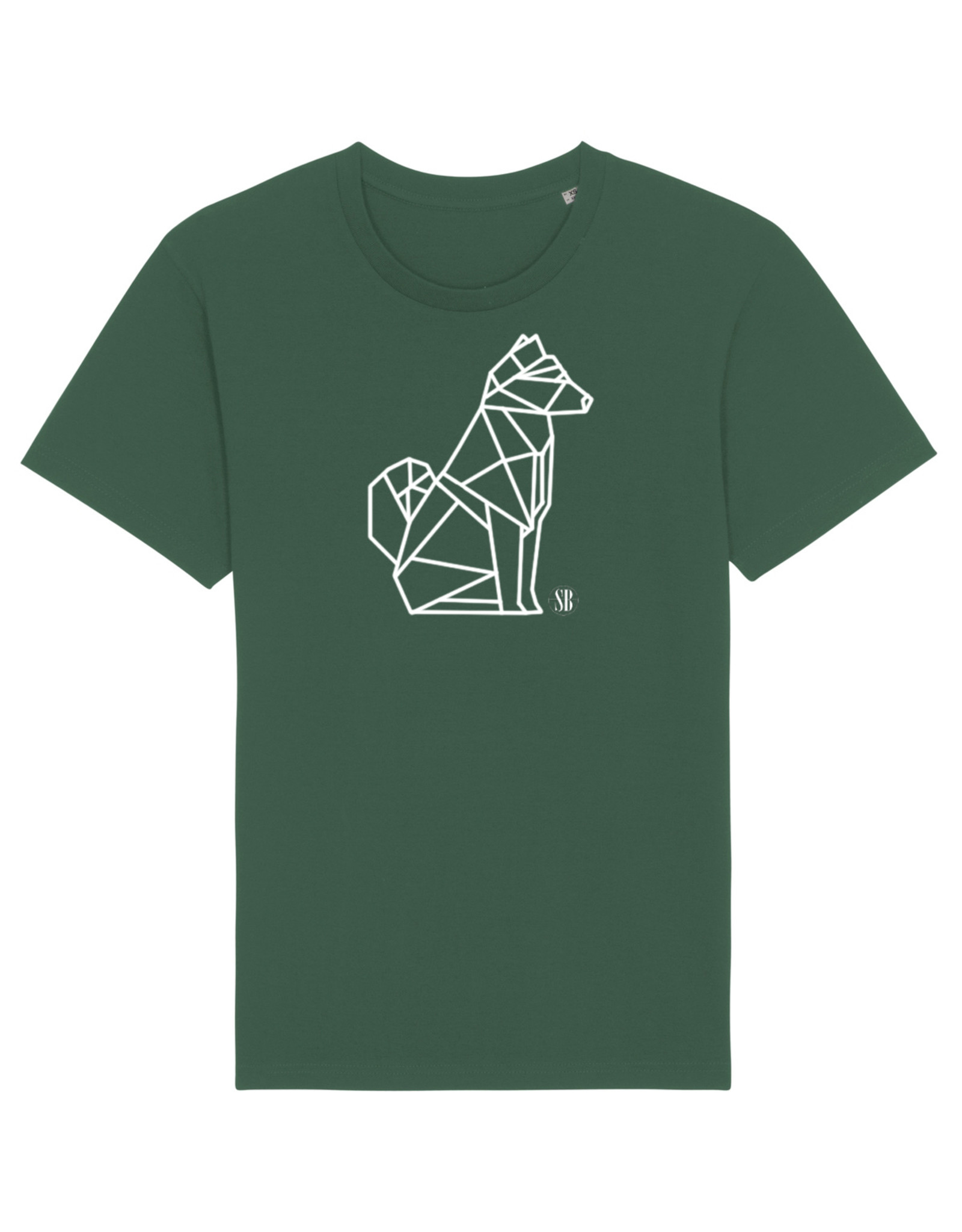 Shiba Boutique Geometrisch Shiba Zittend T-shirt Heren