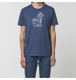 Shiba Boutique Geometric Shiba Sitting T-shirt Men