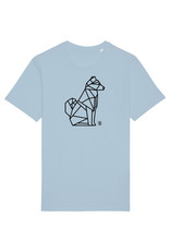 Shiba Boutique Geometrisch Shiba Zittend T-shirt Heren