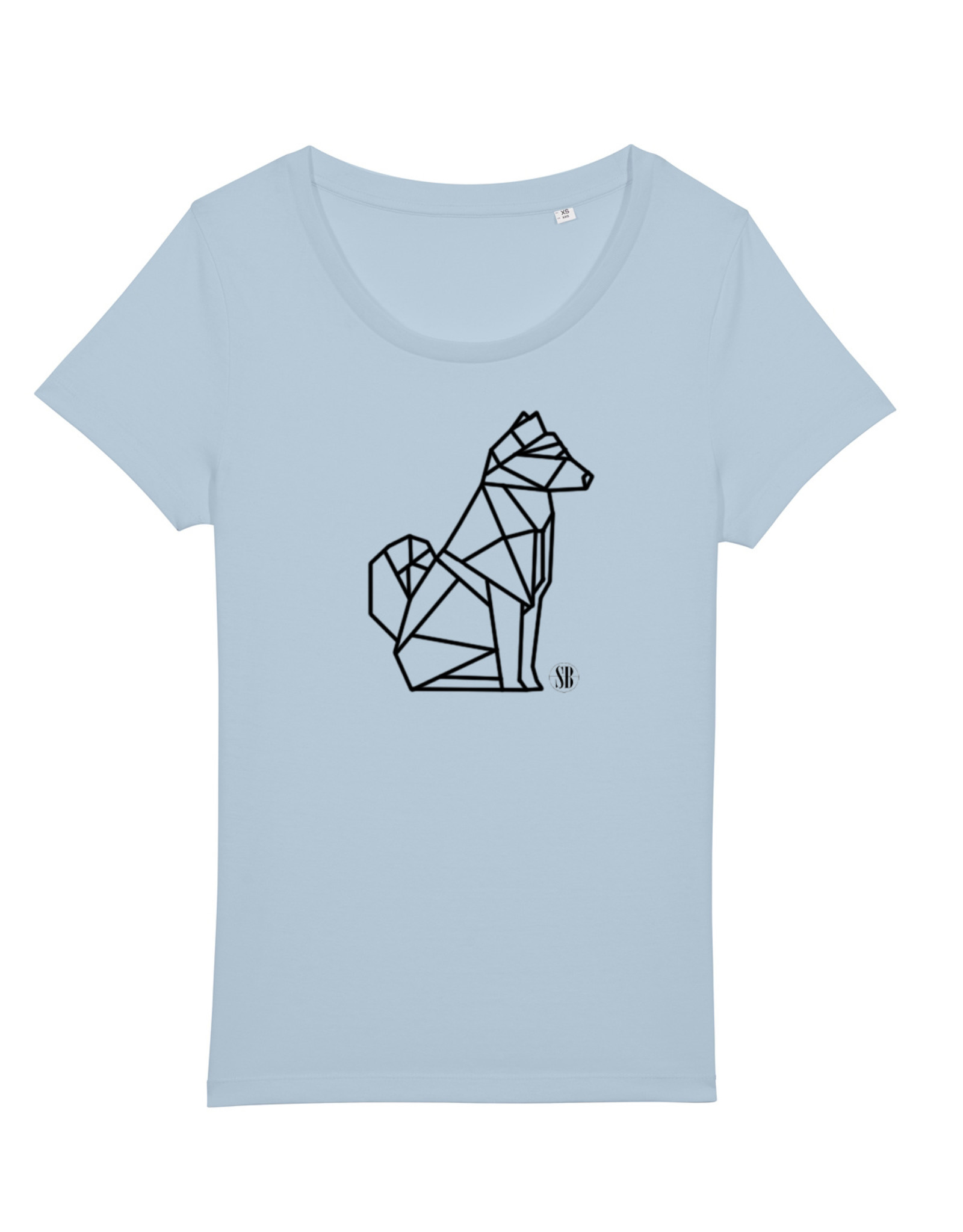 Shiba Boutique Geometrisch Shiba Zittend T-shirt Dames