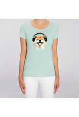 Shiba Boutique Shiba Headphone T-Shirt Women