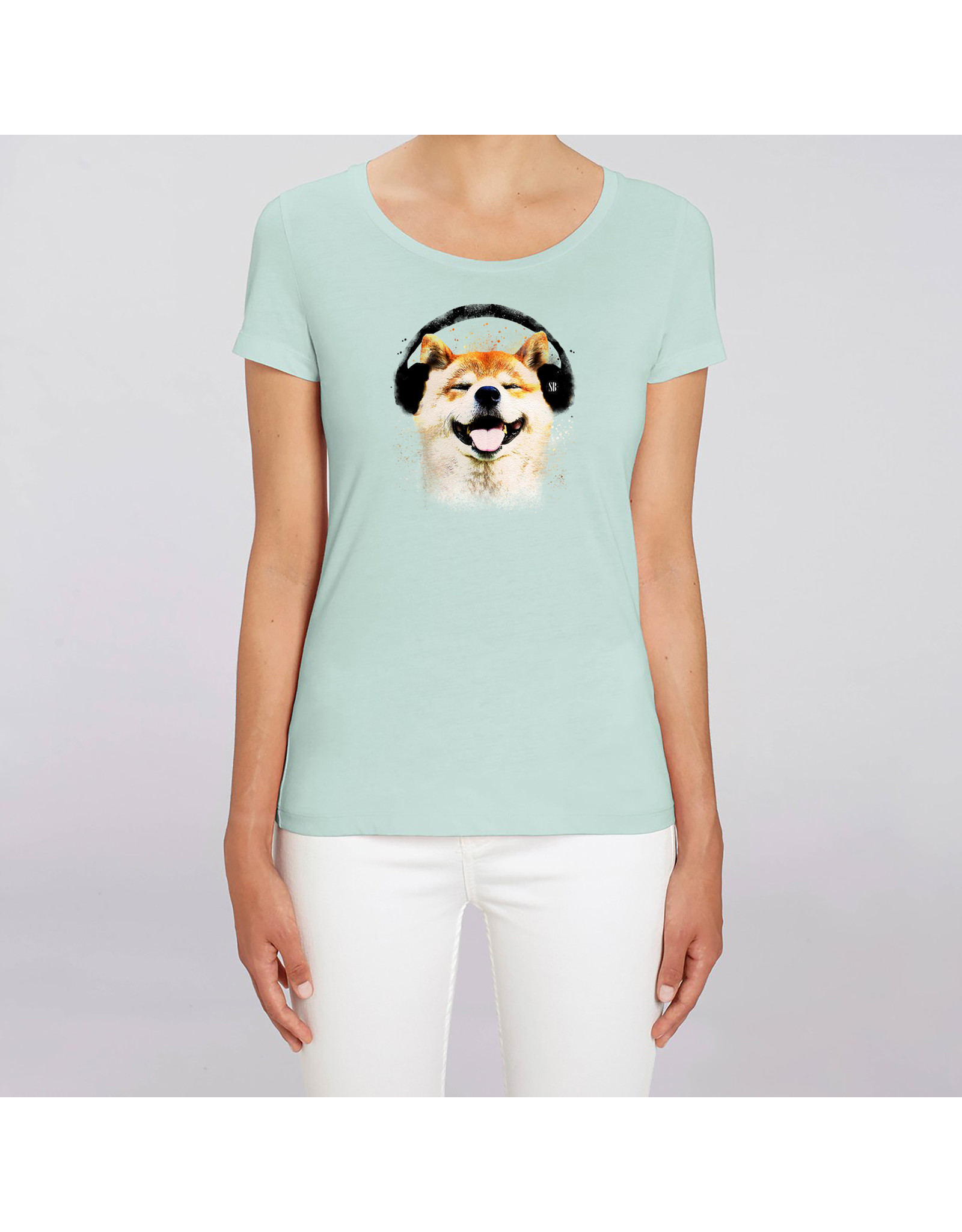 Shiba Boutique Shiba Headphone T-Shirt Women