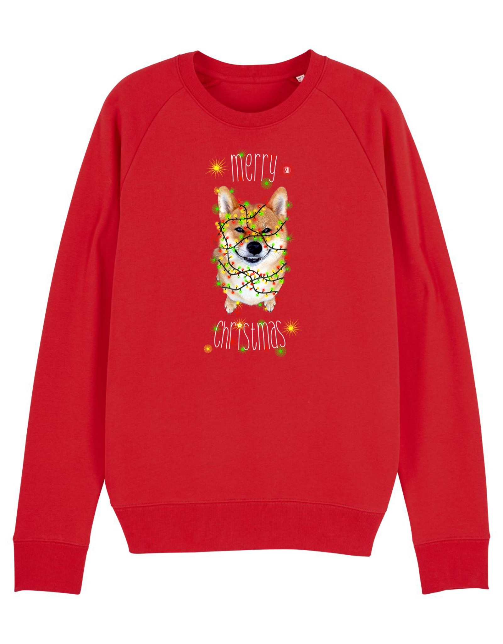 Shiba Boutique Shiba Rood Merry Christmas Sweatshirt Dames