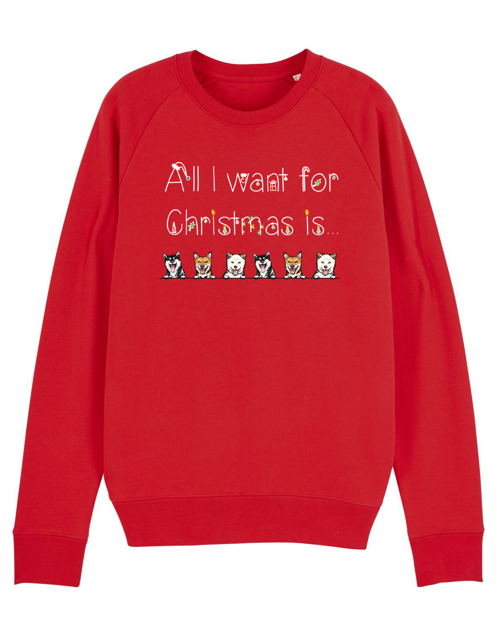 Shiba Boutique Shiba All I Want for Christmas Sweatshirt Women