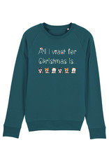 Shiba Boutique Shiba All I Want for Christmas Sweatshirt Dames