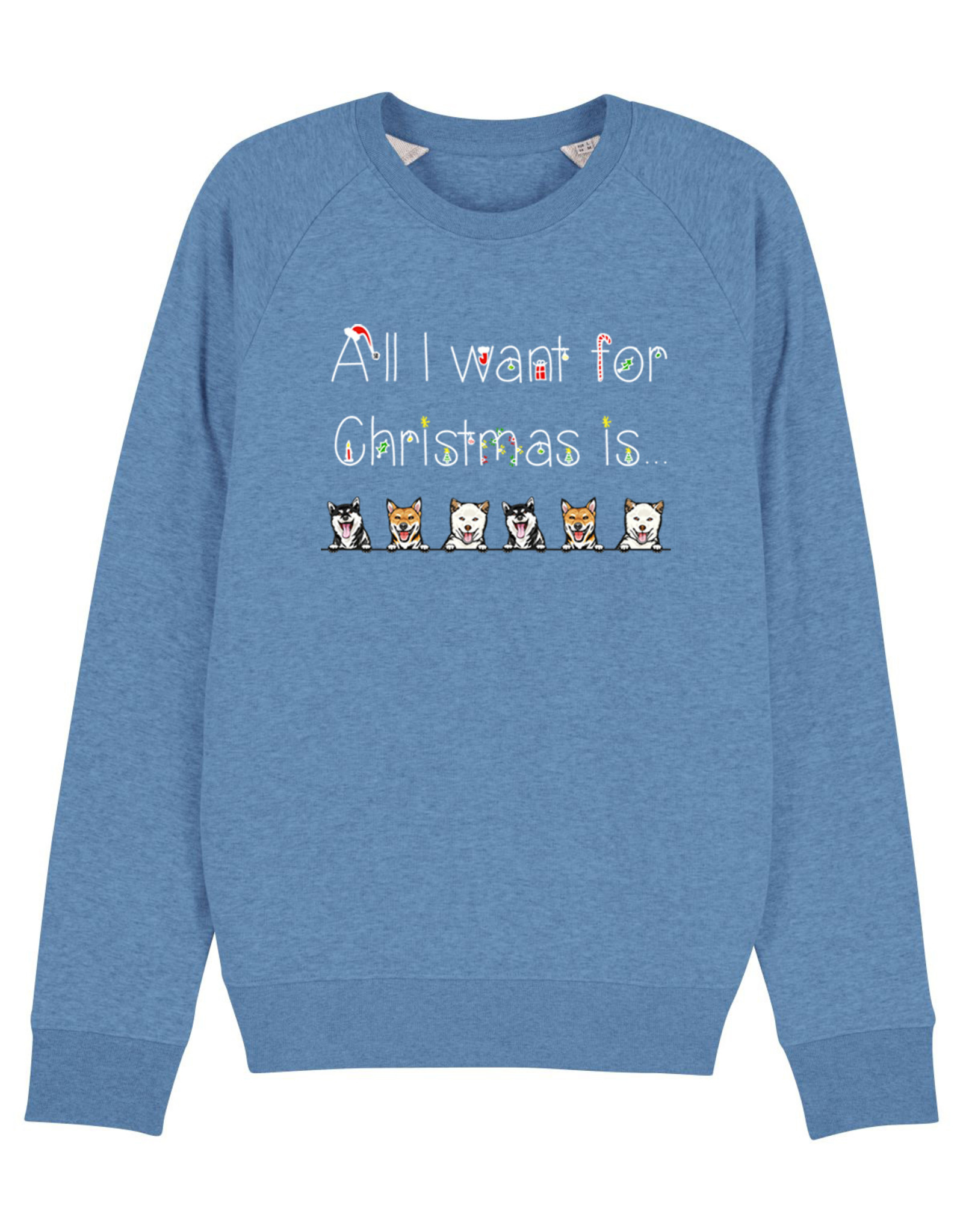 Shiba Boutique Shiba All I Want For Christmas Sweatshirt Mannen