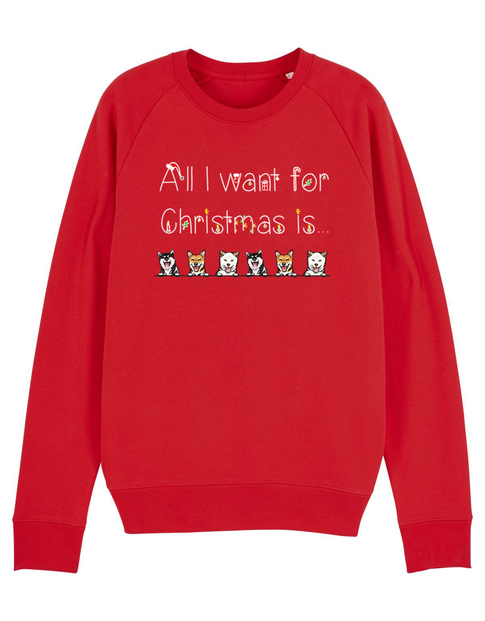Shiba Boutique Shiba All I Want For Christmas Sweatshirt Mannen