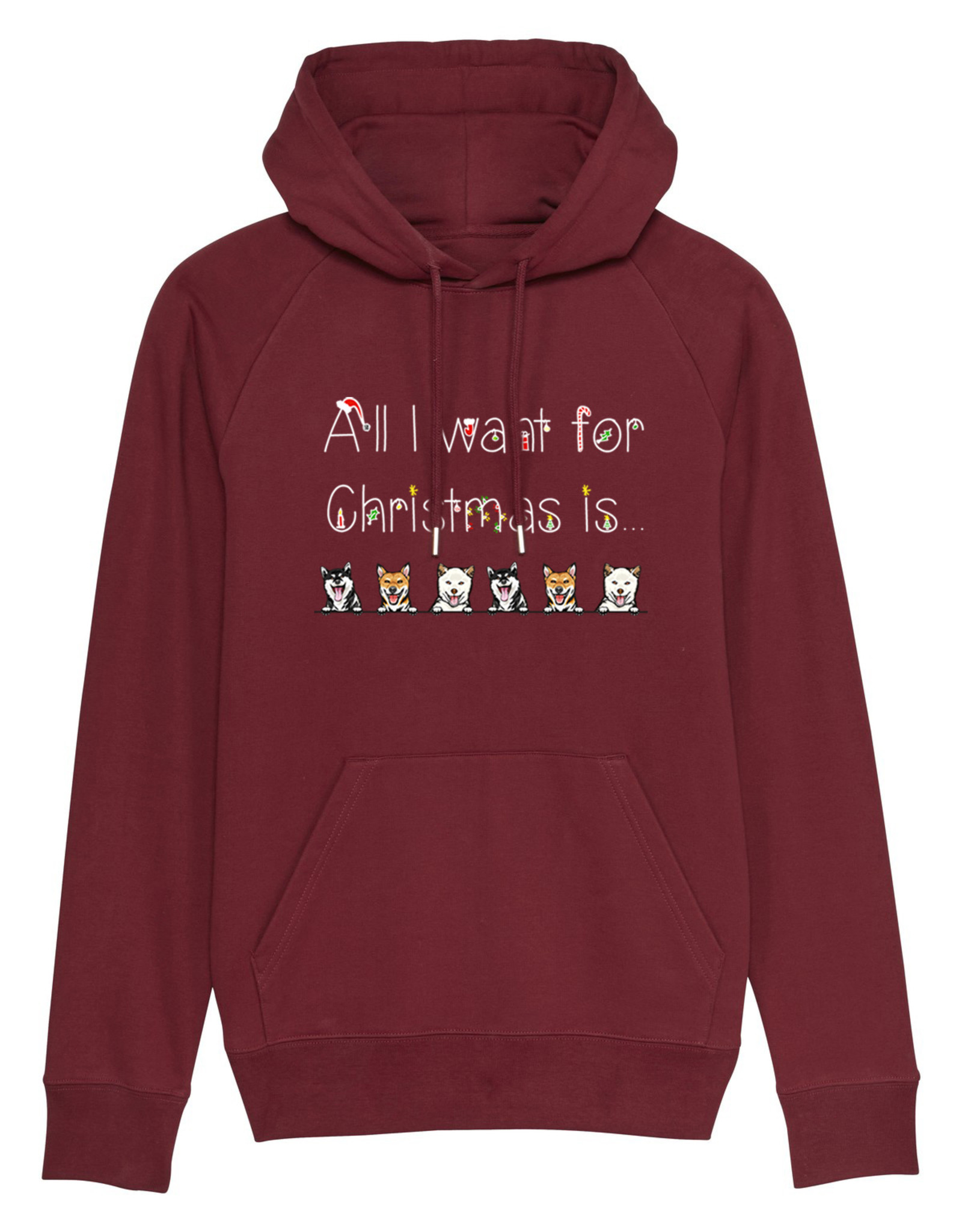 Shiba Boutique Shiba All I Want For Christmas Hoodie Men