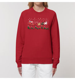 Shiba Boutique Santa's Little Shiba Helpers Sweatshirt Women