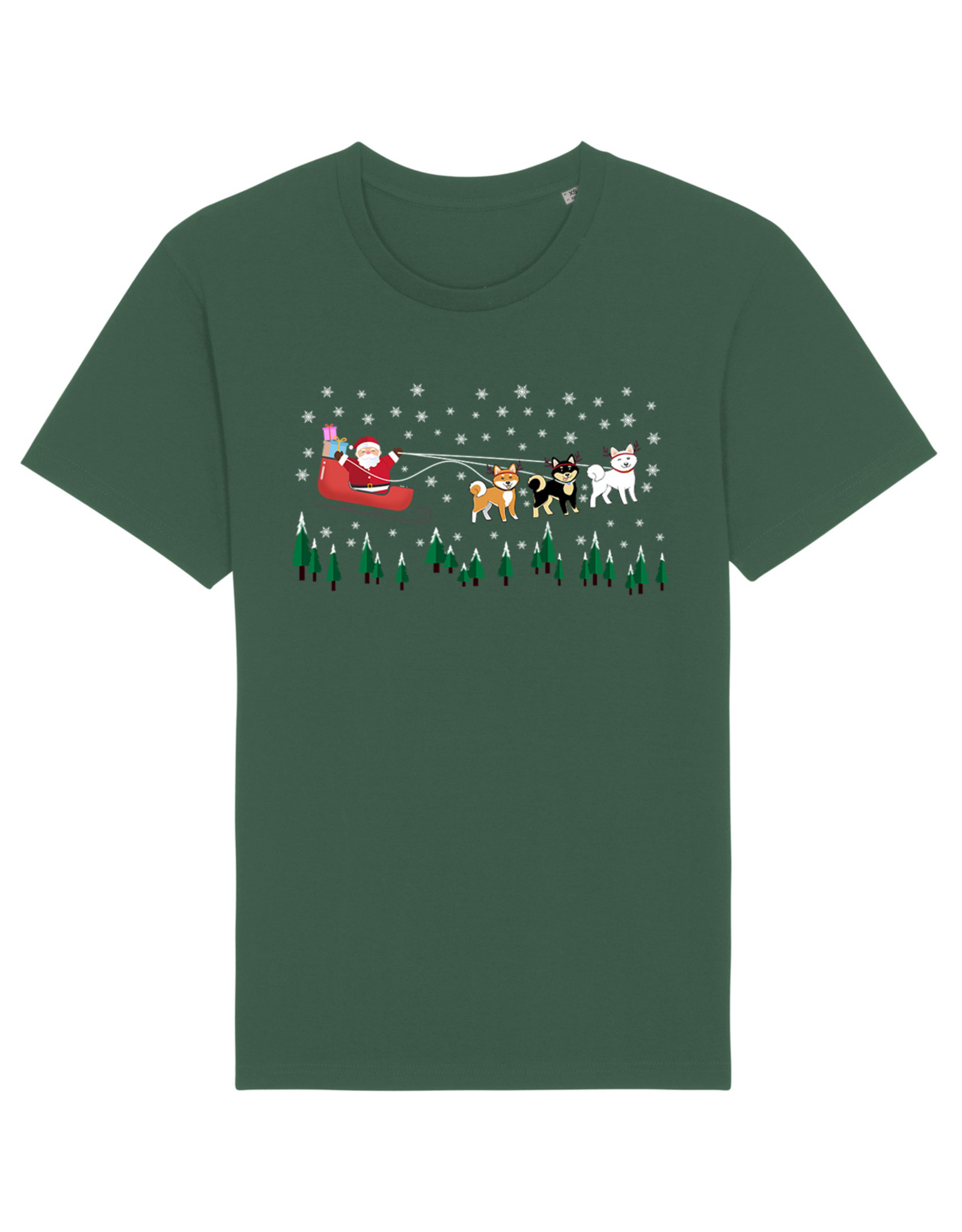 Shiba Boutique Santa's Little Shiba Helpers T-shirt Mannen