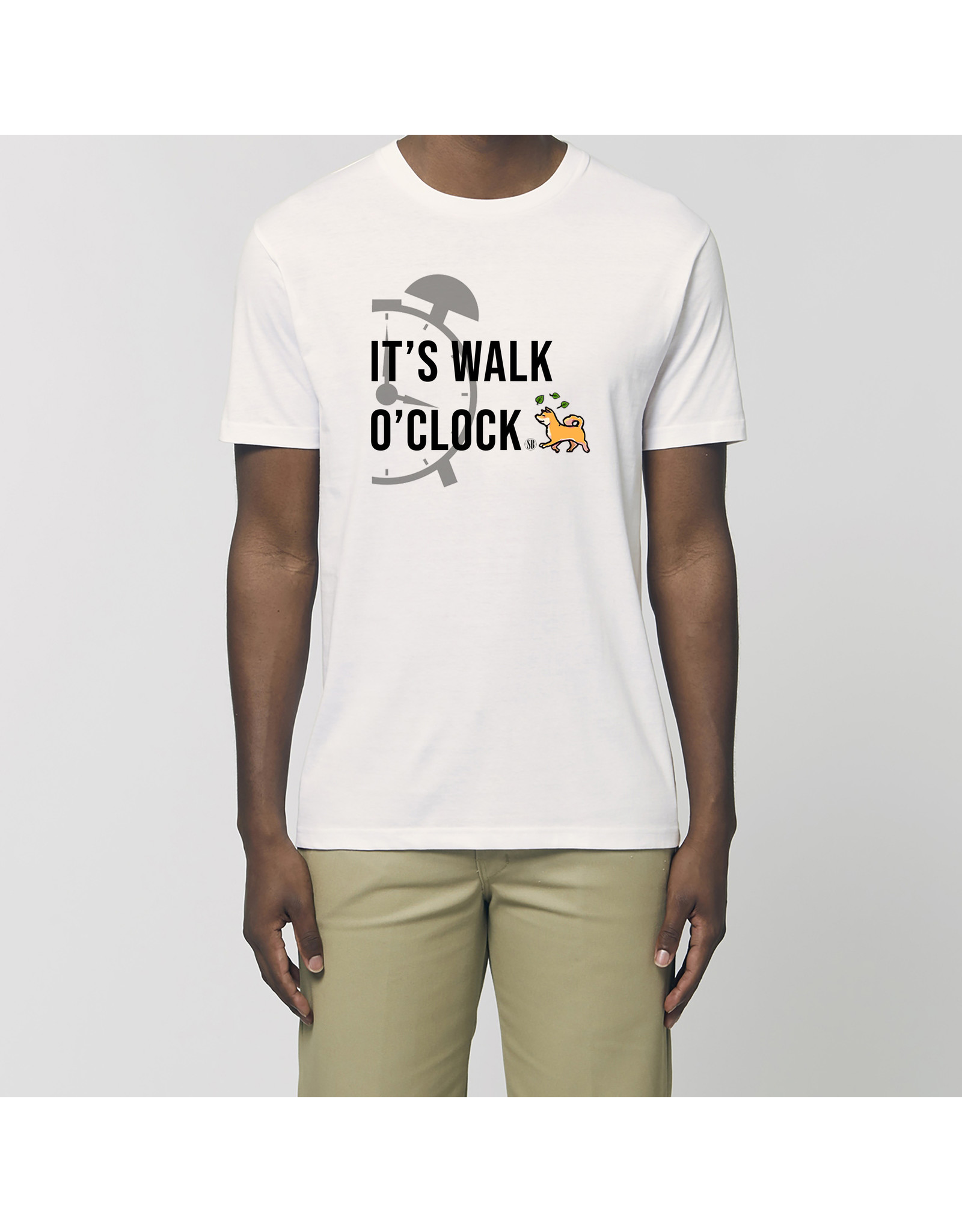Shiba Boutique It's walk o'clock - T-shirt Heren