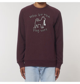 Shiba Boutique Who let the dog out? - Sweatshirt Heren
