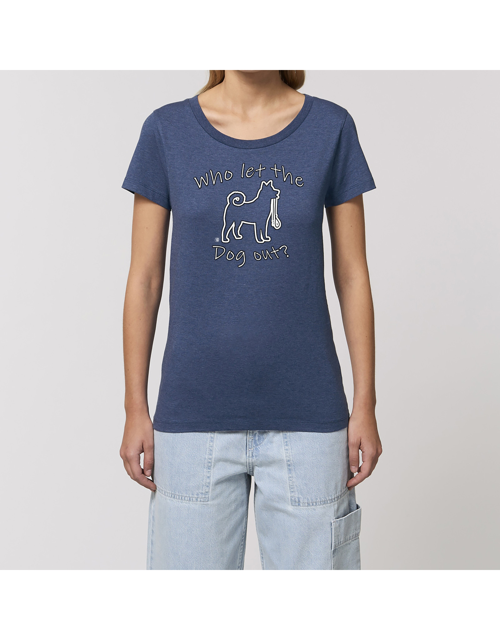 Shiba Boutique Who let the dog out?  -T-shirt Dames