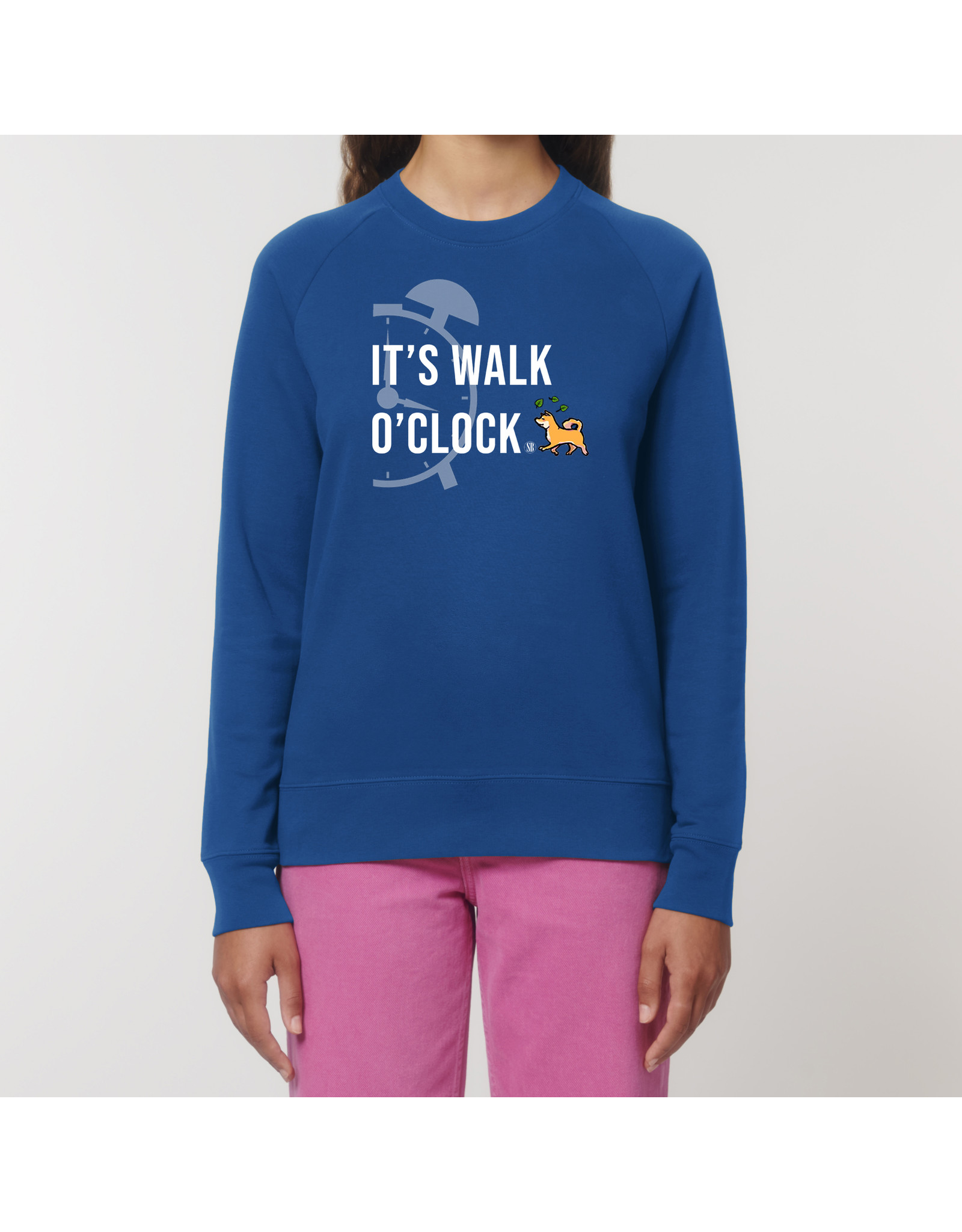 Shiba Boutique It's walk o'clock - Sweatshirt Dames