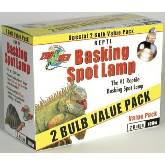 Repti Basking Spot Lamp Value Pack - 100 watt